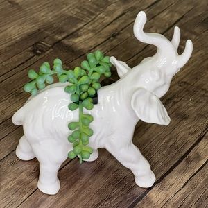 Elephant Ceramic Vase